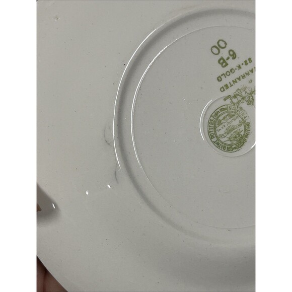 VTG 3 Royal National Brotherhood Operative Potters 22k Gold Bread Plates 6” 5265 - Picture 12 of 12